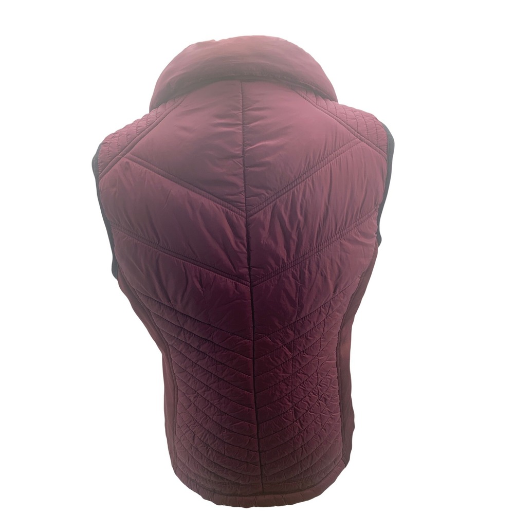 Michael Michael Kors Womens Quilted Puffer Vest Burgundy Wine Size M 142260 - Picture 5 of 9